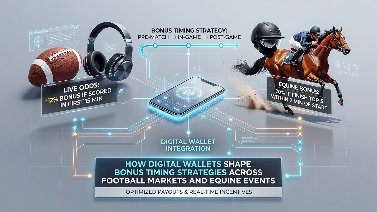 Mobile screen showing real-time bonus timing adjustments for soccer odds and horse race wagers via digital wallet