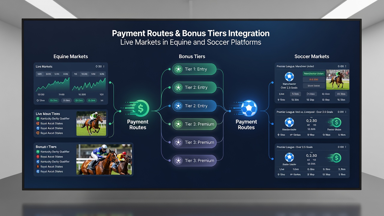 Screenshot of a live soccer betting interface highlighting payment-linked bonus tiers during an ongoing match