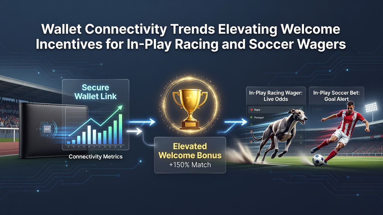 Mobile screen displaying live soccer and racing betting interface with active wallet balance and bonus indicators